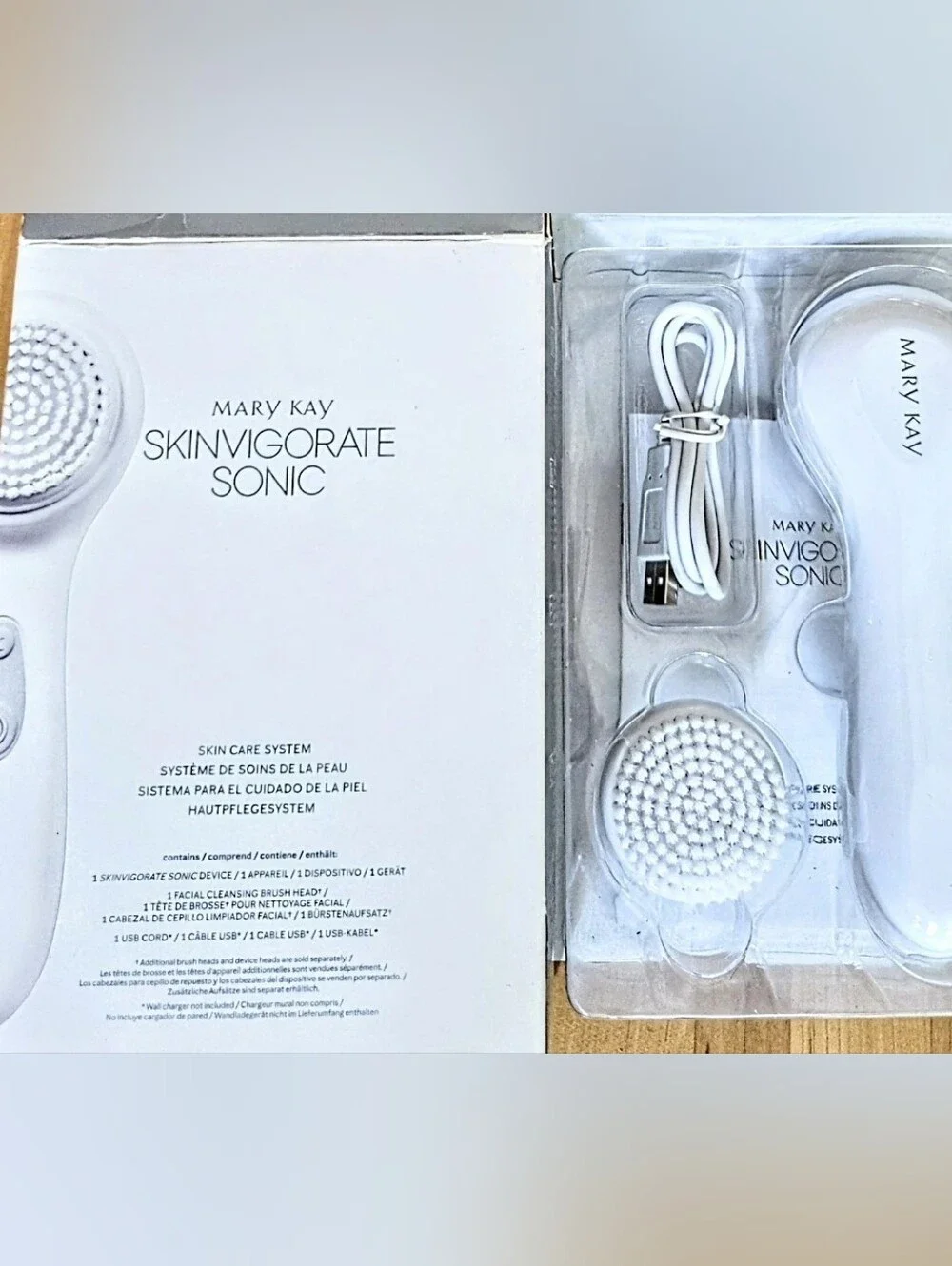 Mary Kay Skinvigorate Sonic Facial Skin Care Brush System New in Ripped Box